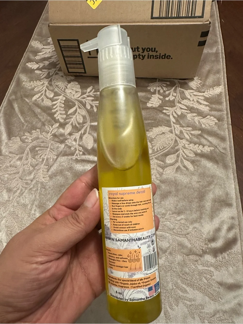 Samantha Beauty Royal Supreme Oil - Yellow Bottle